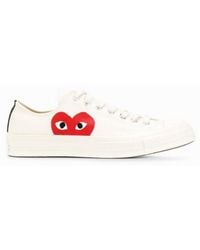 COMME DES GARÇONS PLAY - Heart Printed Low-top Sneakers - Lyst