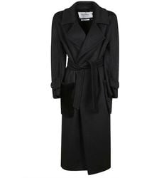Max Mara - Magia Belted Long-sleeved Coat - Lyst