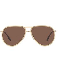 Burberry Be3135 59mm Sunglasses - Metallic
