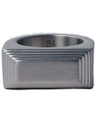 Rick Owens - Etched Beveled Geometric Ring - Lyst