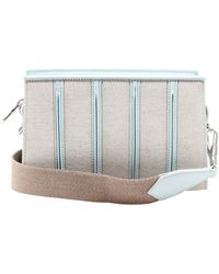 Max Mara Canvas Crossbody Bag - Blue