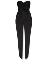 Saint Laurent - Jumpsuit With Denuded Shoulders - Lyst