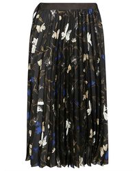 Sacai - Floral Print Pleated Skirt - Lyst