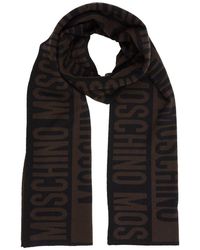Save 31% Mens Scarves and mufflers Moschino Scarves and mufflers Moschino Teddy Bear Wool Wool Scarf in Black for Men 