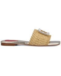 Roger Vivier - Embellished Slip-On Sandals - Lyst
