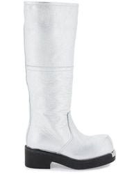 MM6 by Maison Martin Margiela - Laminated Leather Boots - Lyst