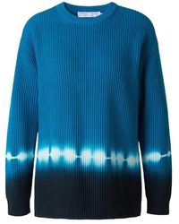 Womens Clothing Jumpers and knitwear Zipped sweaters PROENZA SCHOULER WHITE LABEL Synthetic Chunky Knit Zip Top in Blue 