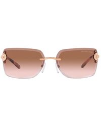 Michael Kors - Rectangular Frame Sunglasses - Lyst