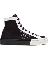 prada high top sneakers womens