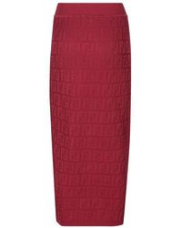 fendi maxi skirt