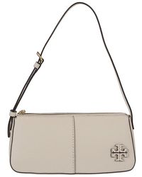 Tory Burch Leather Mcgraw Wedge Shoulder Bag in Black | Lyst
