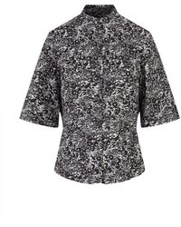 Aspesi - All-over Graphic Printed Buttoned Shirt - Lyst