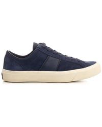 Tom Ford - Panelled Lace-up Sneakers - Lyst