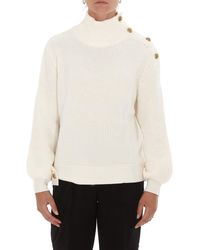 risto howling wolves turtleneck knit sweater