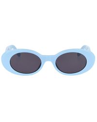 Damen Accessoires Sonnenbrillen Palm Angels Metall sonnenbrille in Blau 