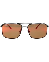 Maui Jim - Aeko Square Frame Polarized Sunglasses - Lyst