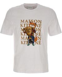 Maison Kitsuné - Fox Champion T-shirt - Lyst