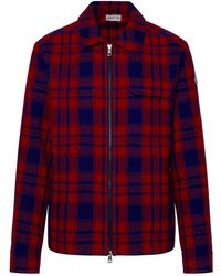Moncler - Checked Zipped Overshirt - Lyst