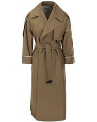 Max Mara The Cube - Belted Trench Coat - Lyst