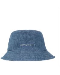 Givenchy - Logo-embroidered Denim Bucket Hat - Lyst