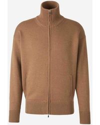 Gran Sasso - Knitted Zip Cardigan - Lyst