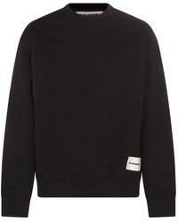 Jil Sander - + Logo Patch Crewneck Sweatshirt - Lyst