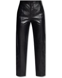 Chloé - Straight-leg Leather Pants - Lyst