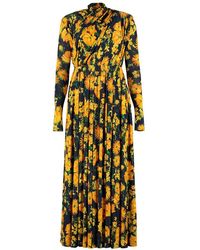 Balenciaga - Floral Print Long Dress - Lyst