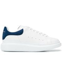 McQueen - Oversize Sneakers With Avio Blue Suede Spoiler - Lyst
