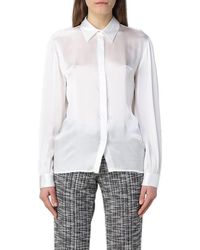 Liu Jo - Long Sleeved Satin Shirt - Lyst