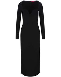 Valentino - Long-sleeved Knitted Maxi Dress - Lyst
