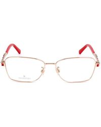 Swarovski - Square Frame Glasses - Lyst