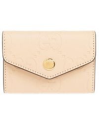 Gucci - Leather Card Holder, - Lyst