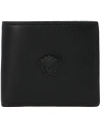 Versace - Medusa Plaque Bifold Wallet - Lyst