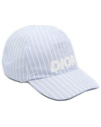 Dior - Logo Printed Striped Baseball Cap - Lyst