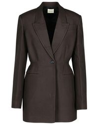 KHAITE - Beckett Single-Breasted Jacket - Lyst