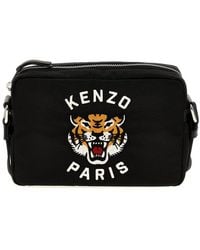 KENZO - Logo Embroidery Shoulder Strap Crossbody Bags - Lyst