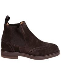 BERWICK  1707 - Brogue Chelsea Boots - Lyst