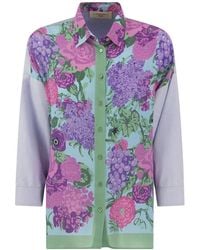 Weekend by Maxmara - Max Mara Weekend Floral Printed Buttoned Shirt - Lyst