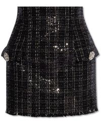 Balmain - Sequinned Skirt, - Lyst