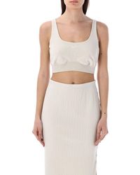 Nike - Chill Terry Sleeveless Cropped Top - Lyst