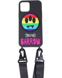Barrow Logo Printed Strapped Iphone 12 Case - Black