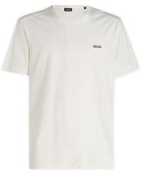 ZEGNA - Optical Cotton T-Shirt - Lyst