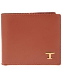 Tod's - Leather Logo Wallet - Lyst