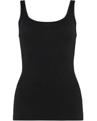 Vince - Ribbed Sleeveless Tank Top - Lyst
