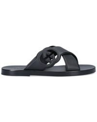 Gucci - Interlocking G Slide Sandal - Lyst