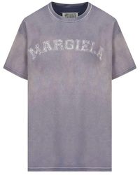 Maison Margiela - Logo Printed Crewneck T-shirt - Lyst
