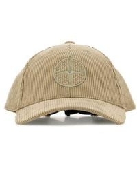 Stone Island - Khaki Corduroy Baseball Cap - Lyst