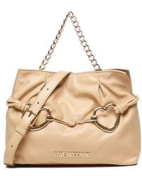 Love Moschino - Hearts Chain-Linked Shoulder Bag - Lyst