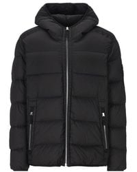 Stone Island - Compass Patch Zip-up Puffer Jacket - Lyst
